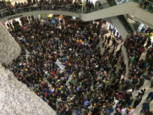 Protesters violating property rights in Mall of America.